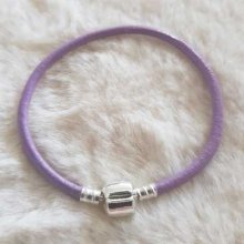 European smooth clip bracelet Uni 01 FROM 15 TO 23 CM Purple