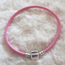 European smooth clip bracelet Uni 01 FROM 15 TO 23 CM Pink