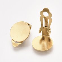 Earring Holder Clips Stainless Steel Gold Plate N°02