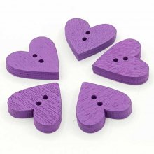 Purple heart button N°01-03