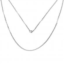 Collar N°06-03 in stainless steel mesh 50 cm