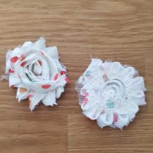 Frayed Fabric Flower No. 16