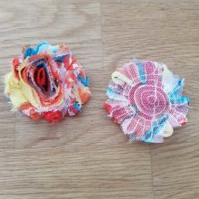 Frayed Fabric Flower No. 52