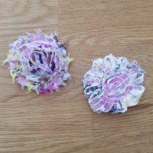 Frayed Fabric Flower No. 53