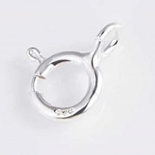 Round spring clasp Silver 925 N°01