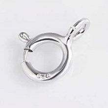 Round spring clasp Silver 925 N°02