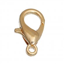 Lobster Clasp 12 x 7 mm Real 14K Gold Plated