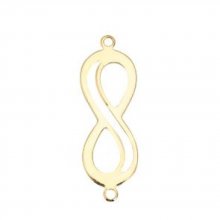18k gold-plated copper "Infinity" symbol connector