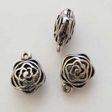 Silver openwork drop charm N°05-01