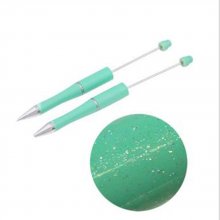 Mint Green Glitter Decorative Bead Pen to customize x 1 piece