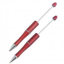 Dark Red Decorative Bead Pen to customize x 1 piece