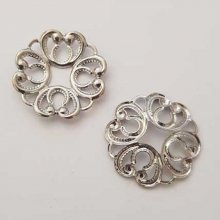 Miscellaneous Charm N°018 Silver Flower