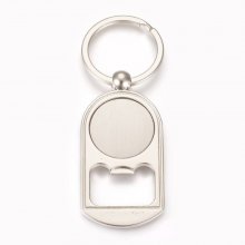 Keychain bottle opener 25 mm silver N°03