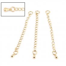 Gold Plated Copper Bracelet Necklace Extension Chain