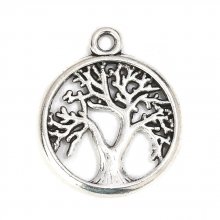 Silver tree of life charm N°01