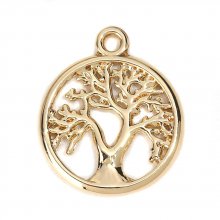 Golden tree of life charm N°01