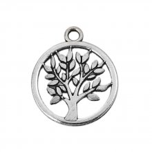 Silver tree of life charm N°02
