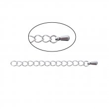 Stainless Steel Necklace Extension Chain 6 cm N°02