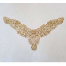 Guipure lace collar Gold