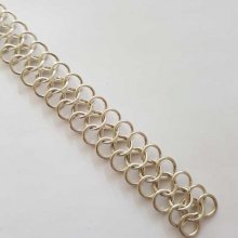 20 cm chain link form 8 connected Silver color