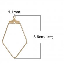Diamond Primer Gold Earring Holder N°02 x 1 piece
