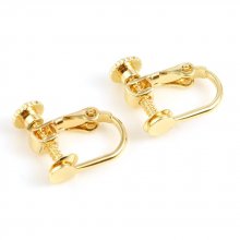 Support Earring Clip adjustable Gold 18k N°06 x 1 pair gold