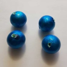 Round Bead Paper Mache GT 24mm Blue Turquoise