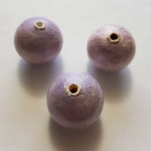 Round Bead Paper Mache GT 30mm Purple