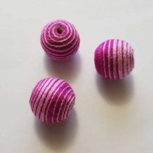 Bead woven wire 19 mm Purple