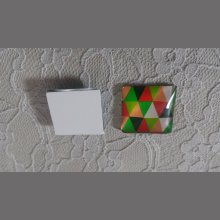 square glass cabochon 25mm 018 