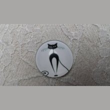 round glass cabochon 20mm cat 016 