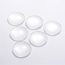 Cabochon Round 40 mm clear glass R016-40