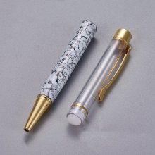 Bead decorating pen empty tube to customize gold gainsboro x 1 piece
