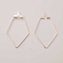 Diamond Primer Silver Earring Holder N°01 x 1 piece