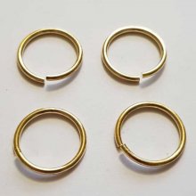 20 open joint rings 20 mm 02 silver plated metal Gold