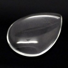 10 Cabochons Drops 18 x 25 mm in transparent magnifying glass N°25