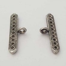 Bar Rod For Silver Metal Clasp N°18