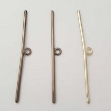 Bar Rod For Silver Metal Clasp N°21 lot of 3