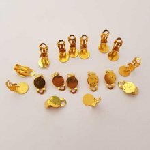 Earring Stands Clips Tray N°04 2nd Choice x 10 Pairs Gold