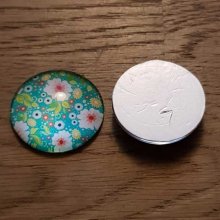 cabochon rond en verre 30mm divers 005