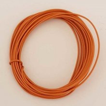 Fil Métal Plastifié 0.8 mm Marron Clair x 3 mètres