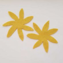 Jolie petite fleur en Feutrine 80 mm N°08-01 x 2 pièces