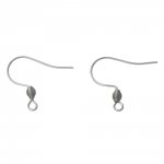 Earring Holder Stainless Steel Hook N°01 X 1 Pair