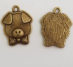 Pig Charm N°02 X 10 Pieces