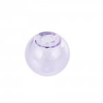 1 Round glass ball to fill 12mm Purple