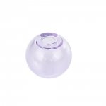 1 Round glass ball to fill 20mm Purple