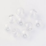 Glass balls round 08mm 10 pieces to fill