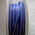 Leather B-Cobalt 10 mm Swarovski Strass per 20 cm