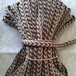 1 meter braided waxed braid of 20 mm N°02