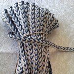 1 meter braided waxed braid 20 mm N°05